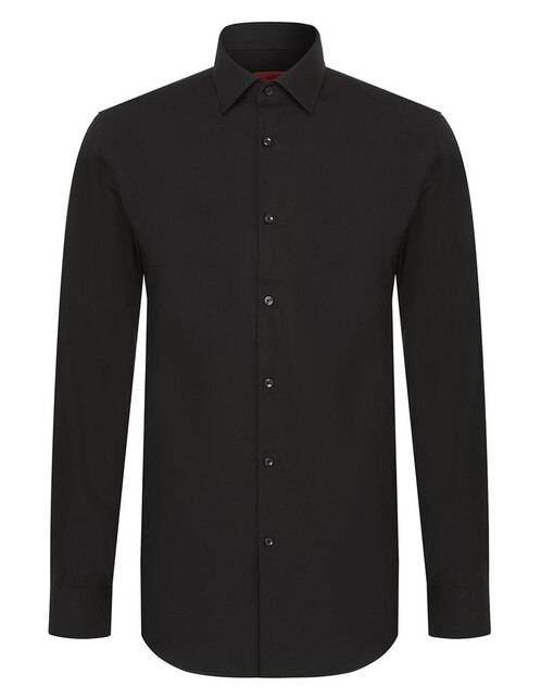 Camisa casual HUGO corte slim fit negra en Liverpool