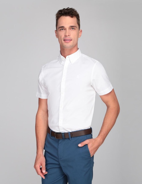 Camisa casual original manga corta para hombre