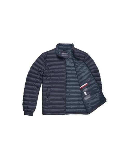 Chamarra Tommy Hilfiger azul marino capitonada sin capucha en Liverpool