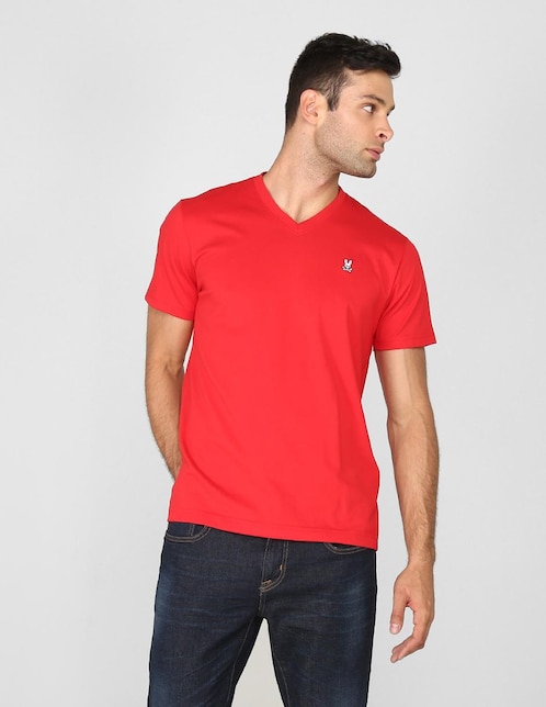 Playera cuello v para hombre 1