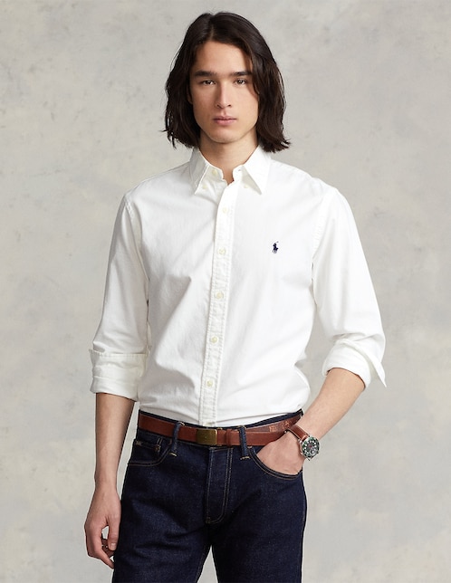 CAMISA POLO RL 710729232 RE, M, BLANCO