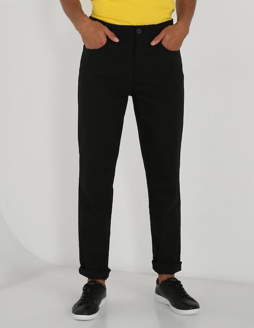 Pantalón slim de algodón para hombre 1