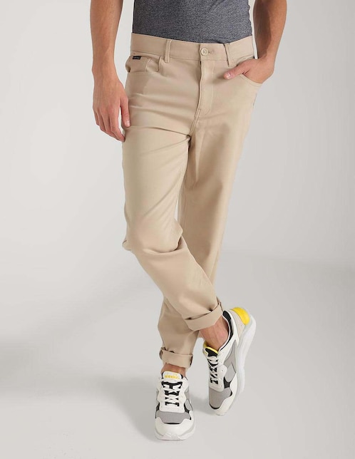 Pantalón slim de algodón para hombre 1