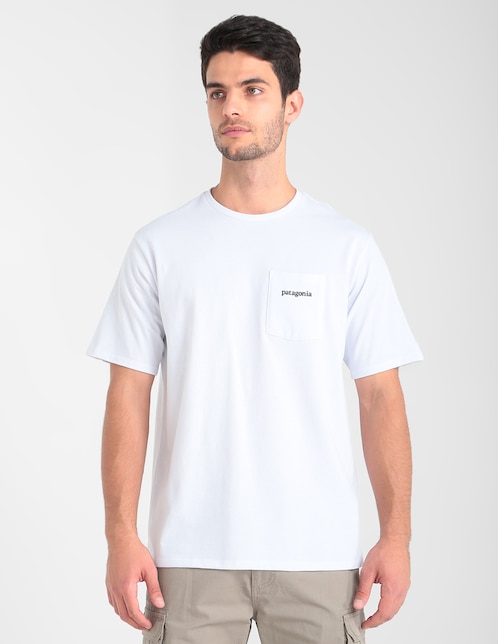 Playera Patagonia cuello redondo estampado logo para hombre en Liverpool