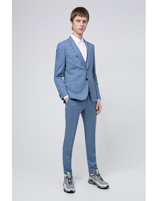 Traje HUGO cort slim fit azul claro en Liverpool