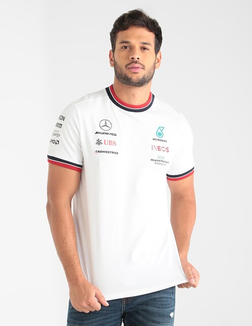 Playera Mercedes Benz cuello redondo estampada para hombre en Liverpool
