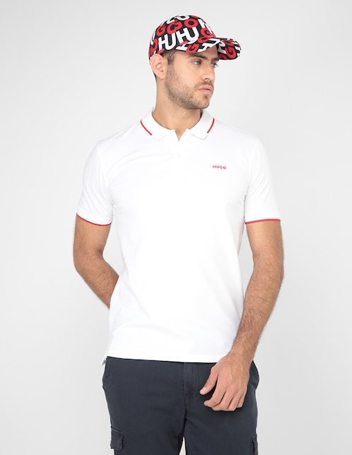 Playera tipo polo HUGO para hombre