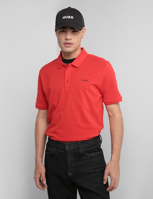 Playera tipo polo HUGO para hombre