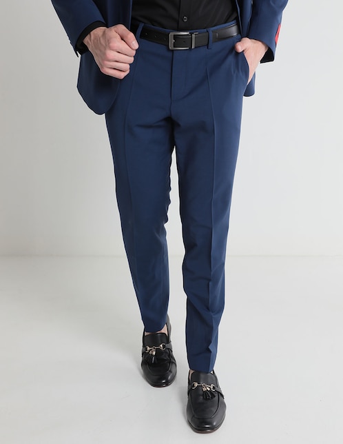 Pantalón de vestir slim Hugo de algodón para hombre