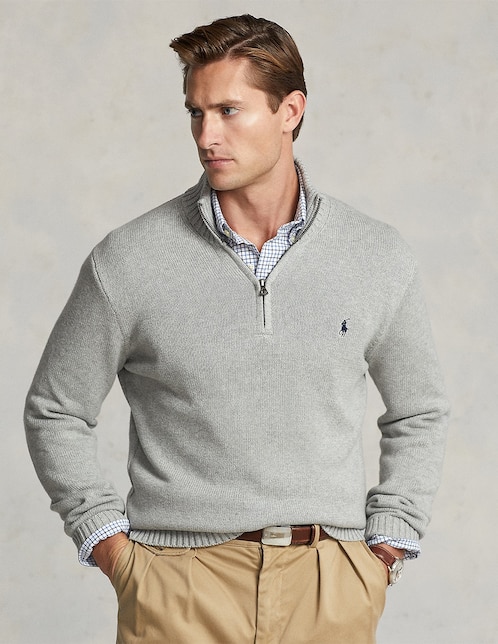 Sueter Polo Ralph Lauren cuello con cierre para hombre