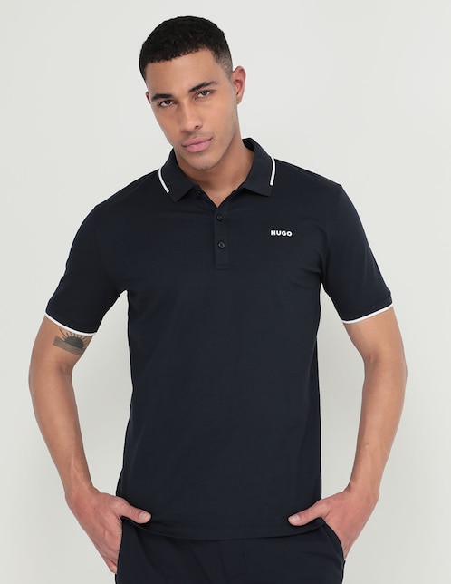 Playera tipo polo HUGO para hombre