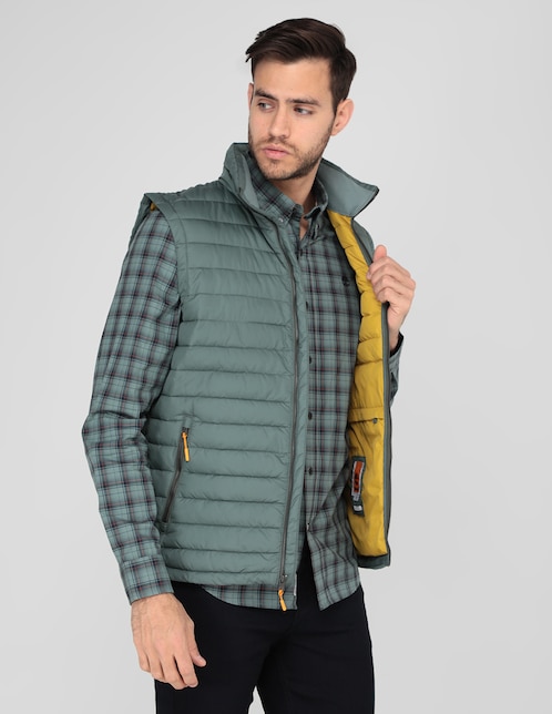 Chaleco impermeable con bolsillos para hombre
