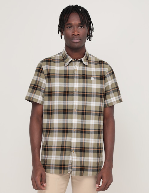 Camisa casual de algodón manga corta para hombre Camisa casual de algodón manga corta para hombre