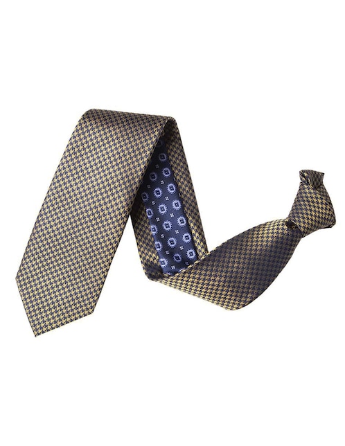 Corbata rcano regular (6-8.5 cm) de seda estampado geométrico para hombre