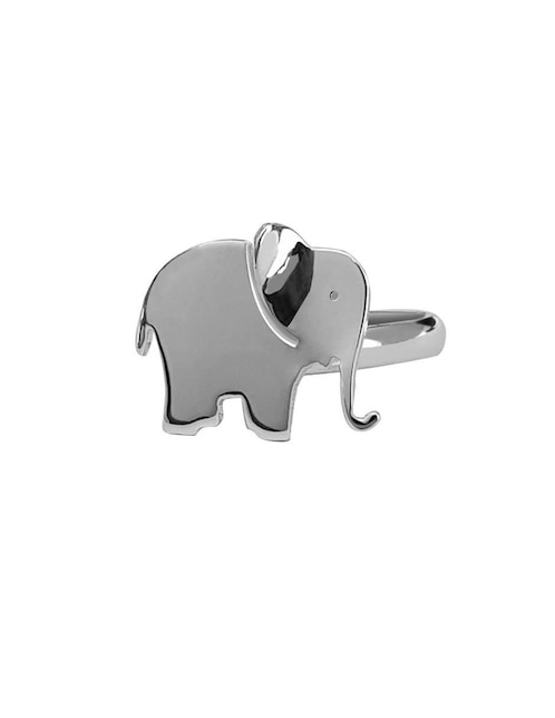 Anillo Cometa Elefante P 925 de plata brillante