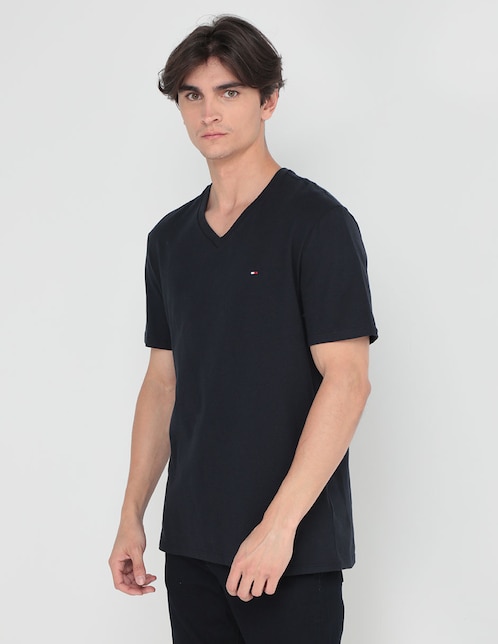 Playera cuello V para hombre 1