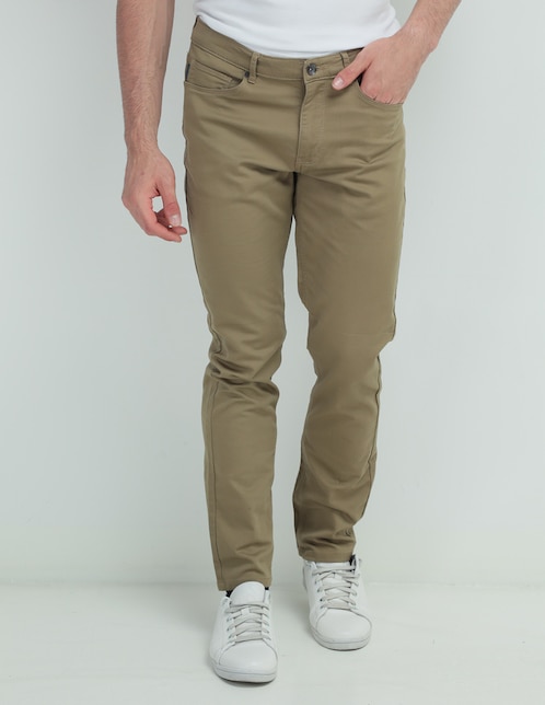 Pantalón recto de algodón para hombre 1