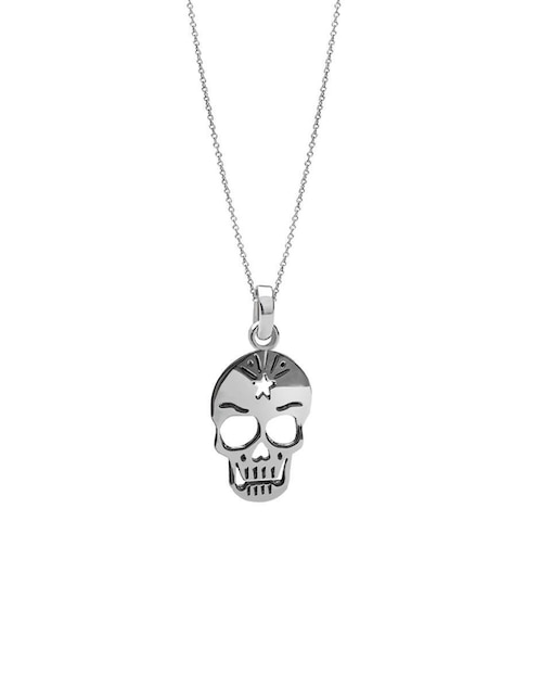 Collar de calavera Cometa de plata