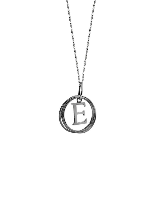 Collar de letra e de plata P 925 1