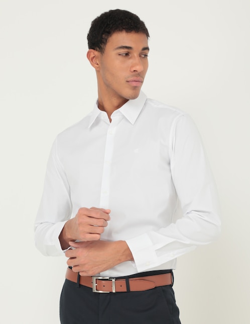 Camisa casual de algodón manga larga para hombre 1