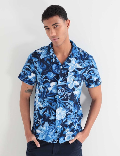 Camisa casual de manga corta para hombre 1