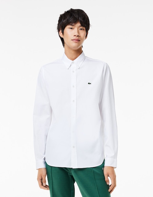 Camisa casual de algodón manga larga para hombre 1