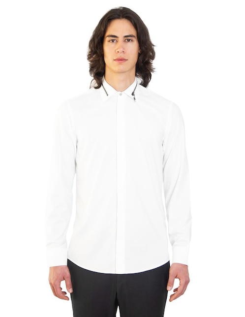 Camisa de vestir Rcano de bambú manga larga para hombre