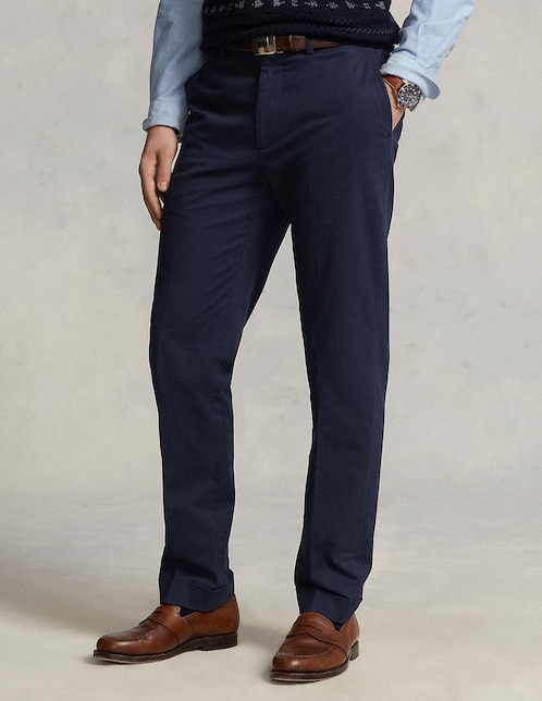 Pantalón chino slim de lino para hombre 1
