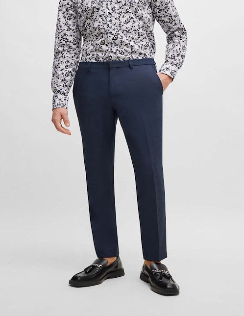 Pantalón business casual de vestir slim Hugo para hombre