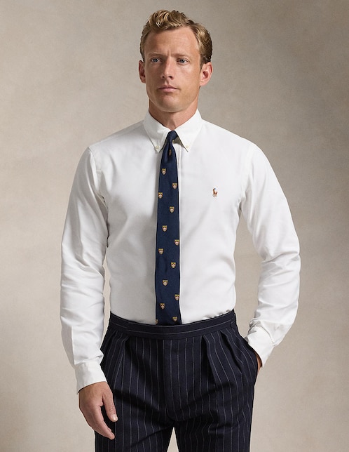 Camisa casual Polo Ralph Lauren de algodón manga larga para hombre