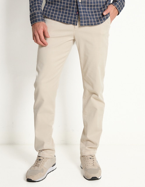Pantalón chino slim de algodón para hombre 1