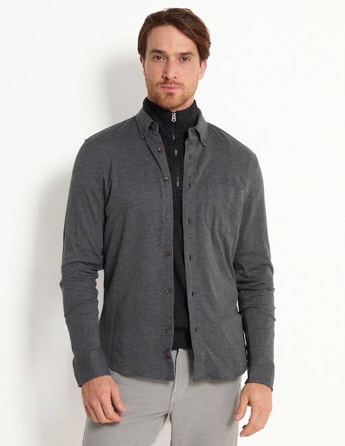 CAMISA FAHERTY MXF2400 BUTTO, M, GRIS