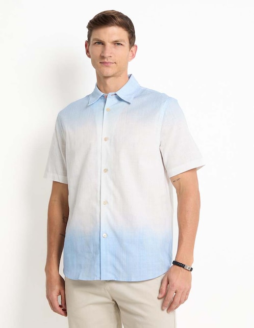 Camisa casual de algodón manga corta para hombre 1