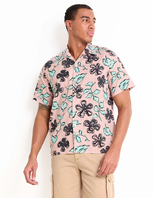 Camisa casual Ps By Paul Smith de algodón manga corta para hombre