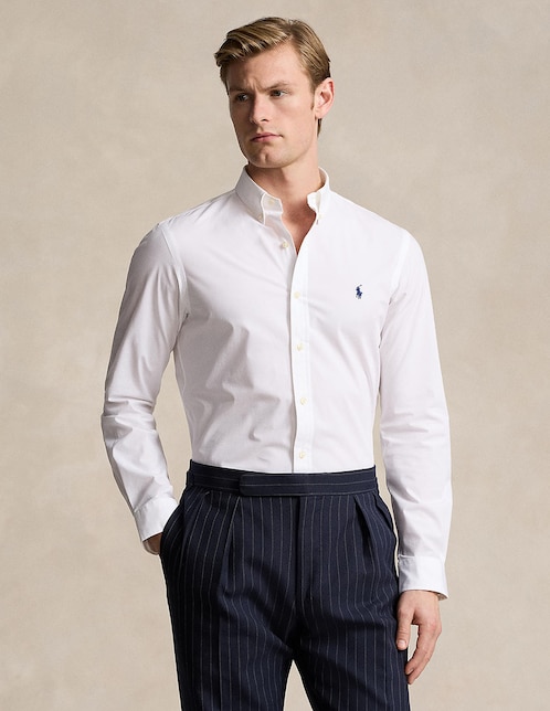 Camisa de vestir Polo Ralph Lauren de algodón manga larga para hombre
