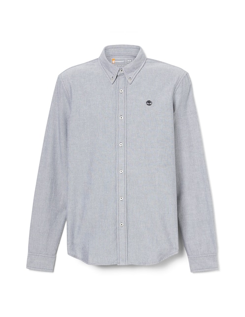 Camisa casual de algodón manga larga para hombre 1