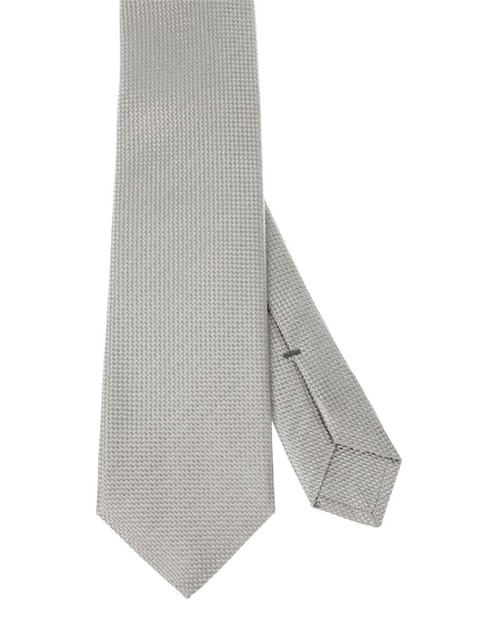Corbata regular de seda estampada para hombre 1