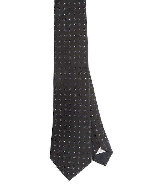 Corbata regular de seda estampado floral para hombre 1