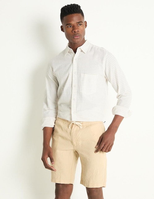Bermuda de lino para hombre 1