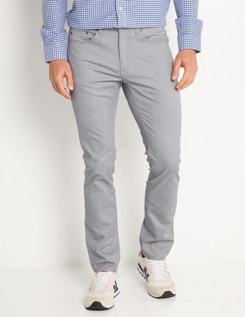Pantalón slim de algodón para hombre 1