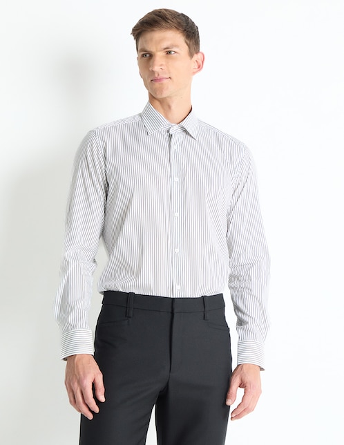 Camisa casual Scappino de algodón manga larga para hombre
