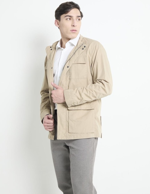 Chamarra casual Scappino con bolsillos para hombre