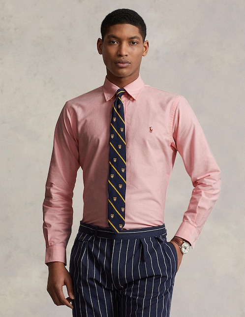 Camisa de vestir de algodón manga larga para hombre 1