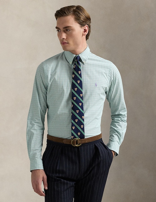 Camisa de vestir Polo Ralph Lauren de algodón manga larga para hombre