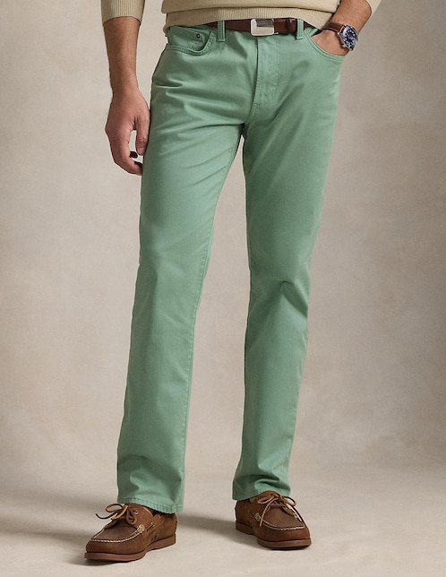 Pantalón recto de algodón para hombre 1