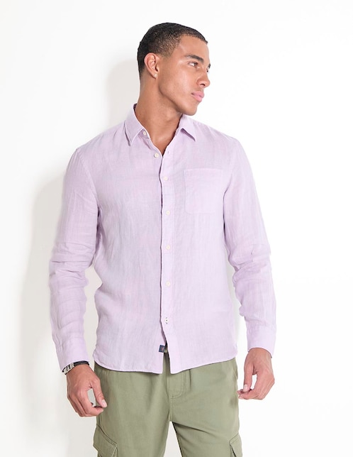 CAMISA FAHERTY MWS2511 REGU, M, MORADO