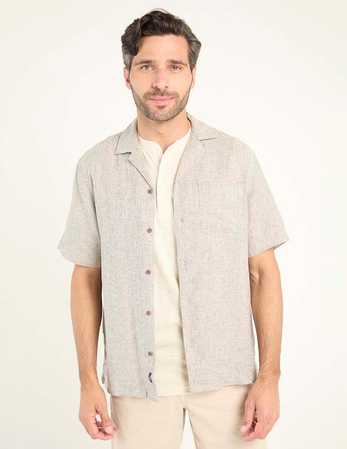Camisa casual de algodón manga corta para hombre 1