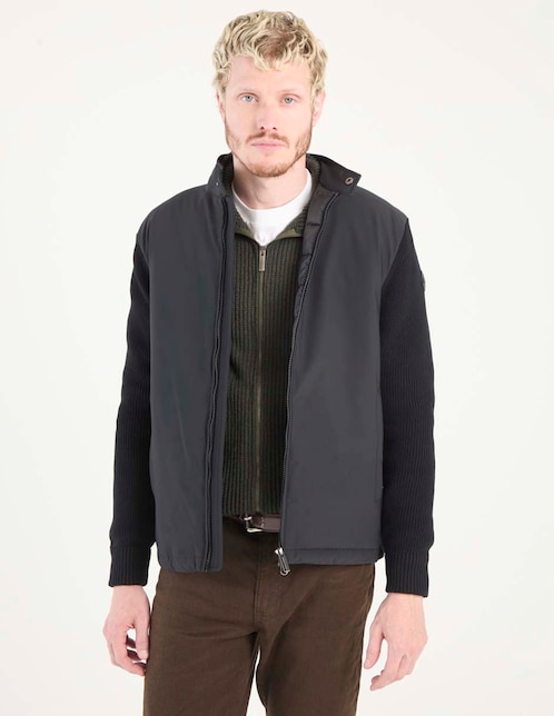 Chamarra casual Colmar de algodón con bolsillos para hombre