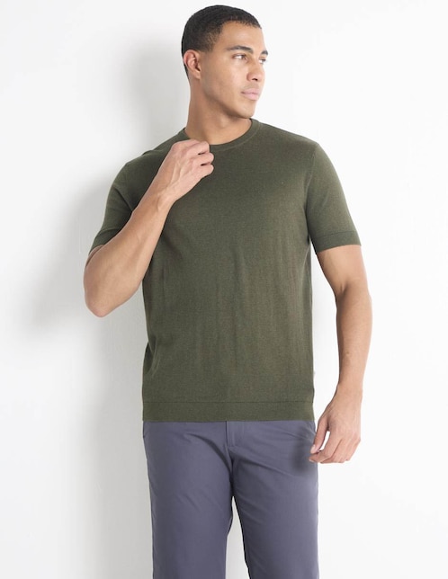 Playera cuello redondo para hombre 1