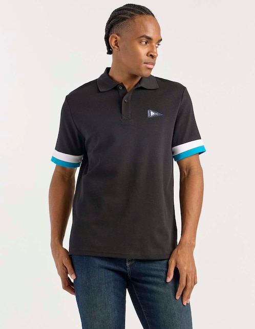 PLAYERA POLO NAUTICA N1S034, CH, NEGRO